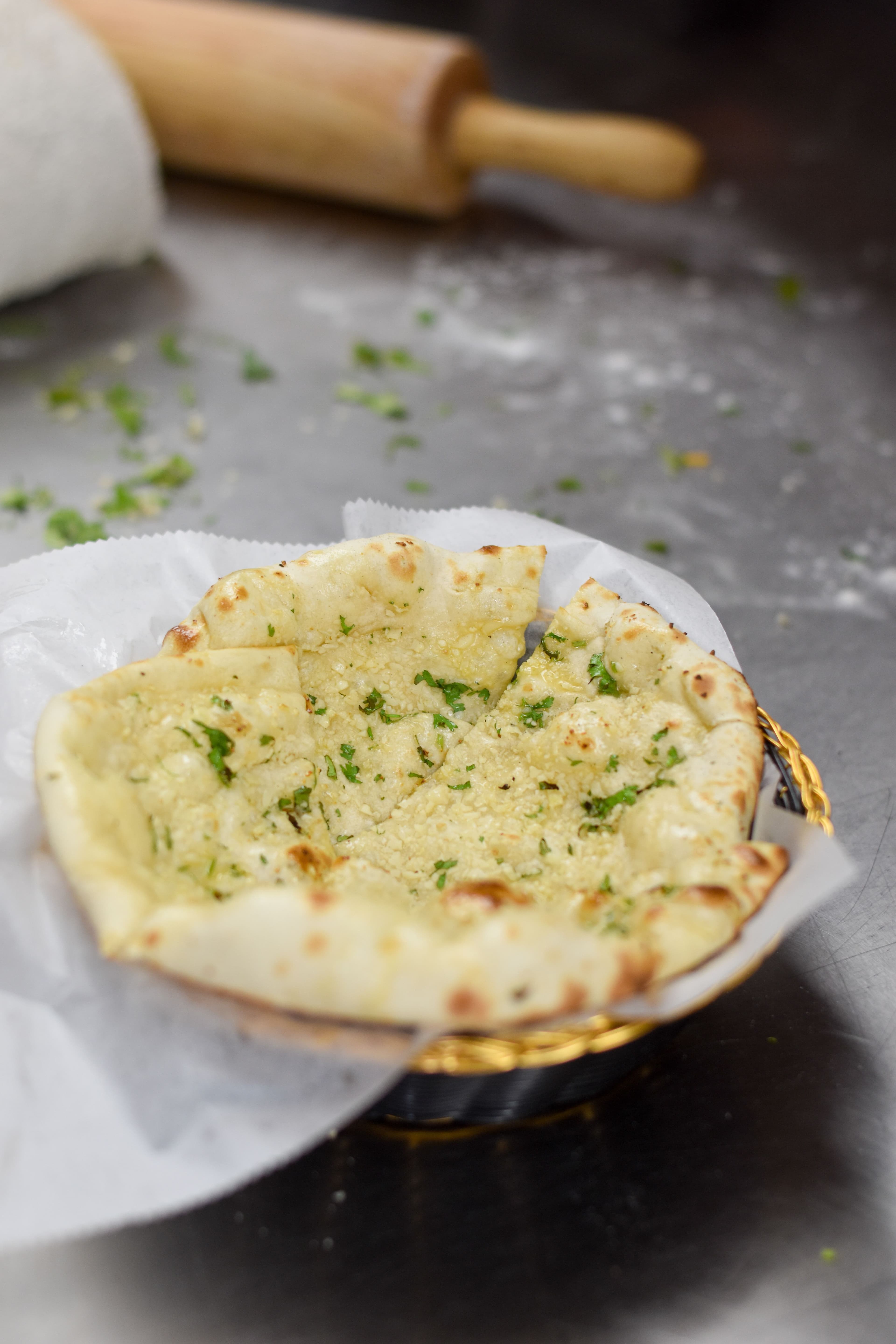 Cheese and Garlic Naan